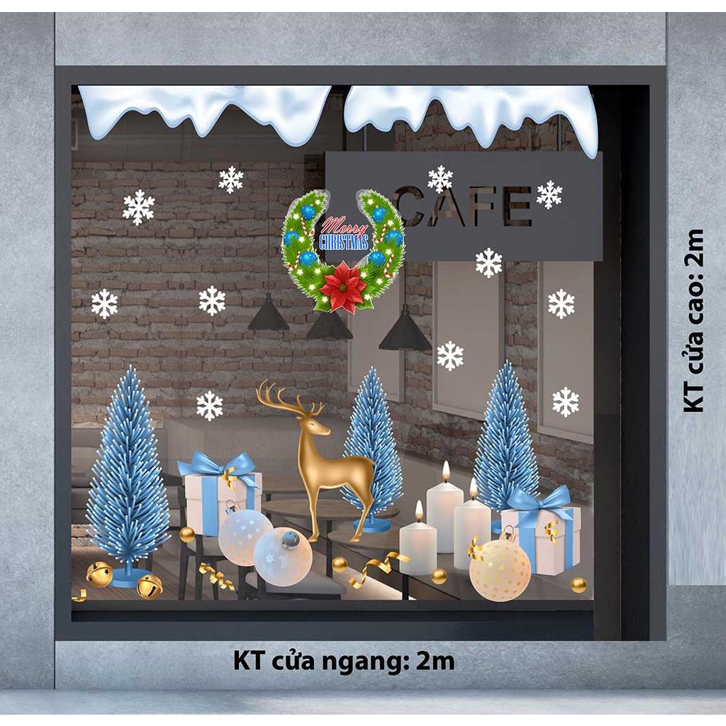 DECAL TRANG TRÍ GIÁNG SINH 2023 COMBO SỐ 7