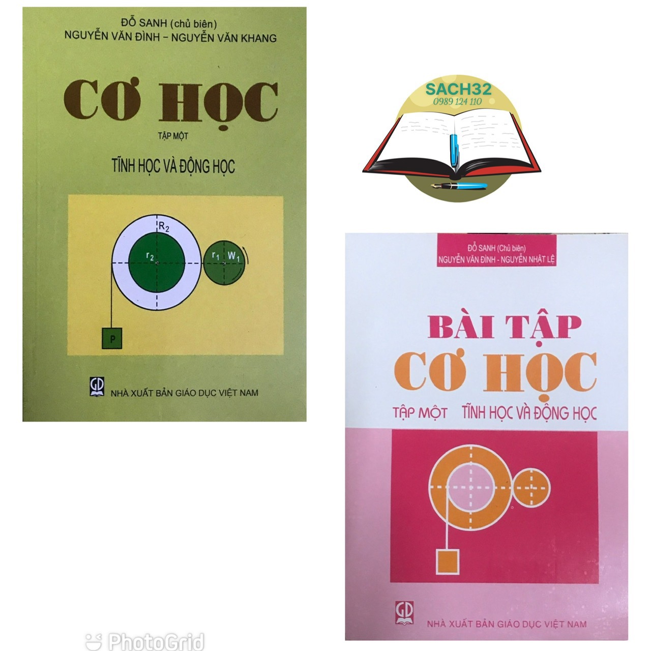 Combo 2 cuốn Cơ học Tập 1+ Bài Tập (Tĩnh học và Động học)