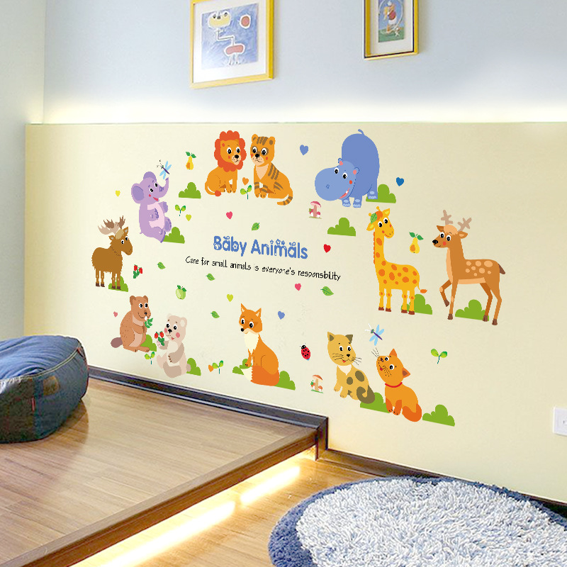 Decal dán tường Babies Aniaml