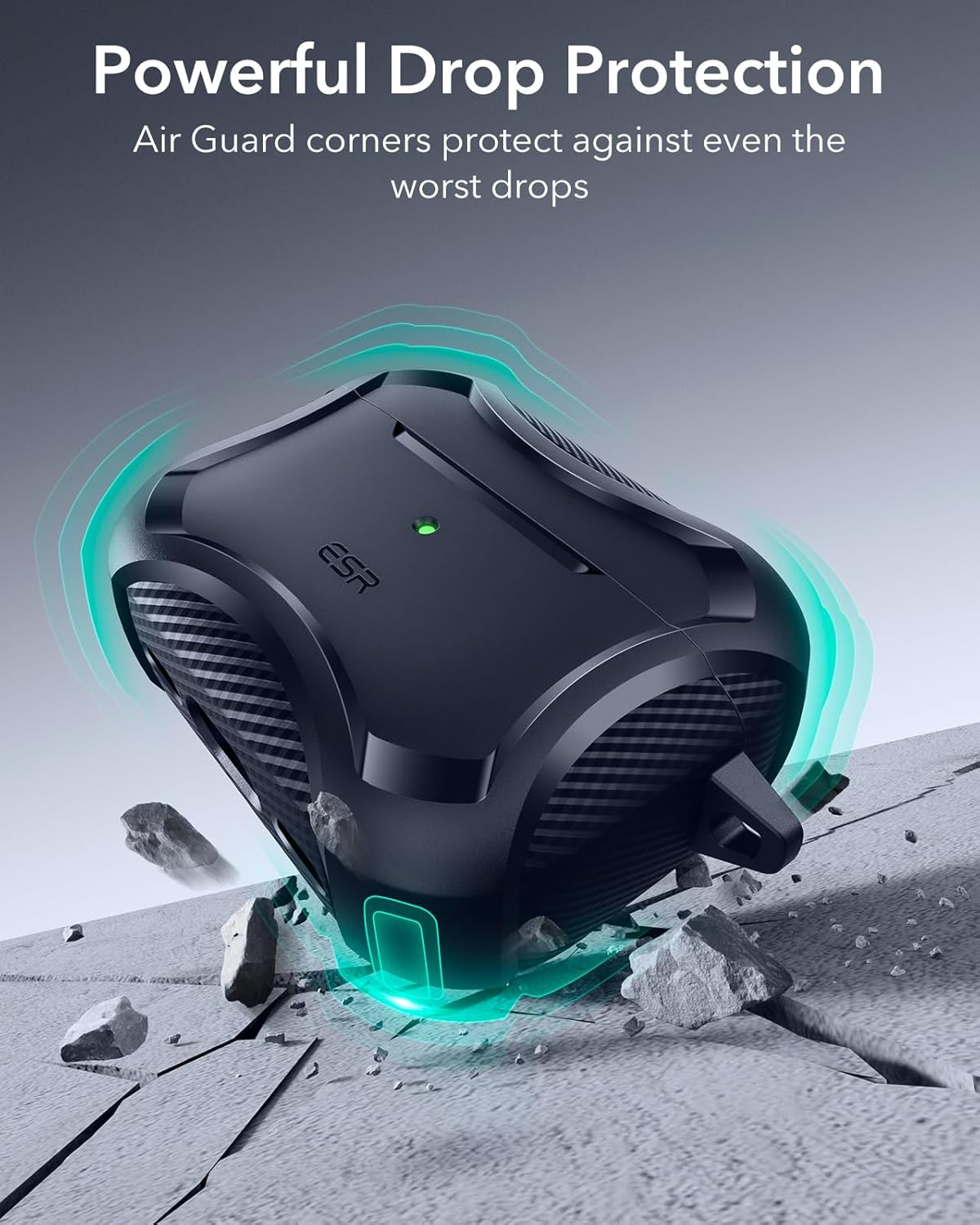 Bao Case cho Airpods Pro 3 (2025) ESR Cyber Tough Magentic Case - Hàng chính hãng