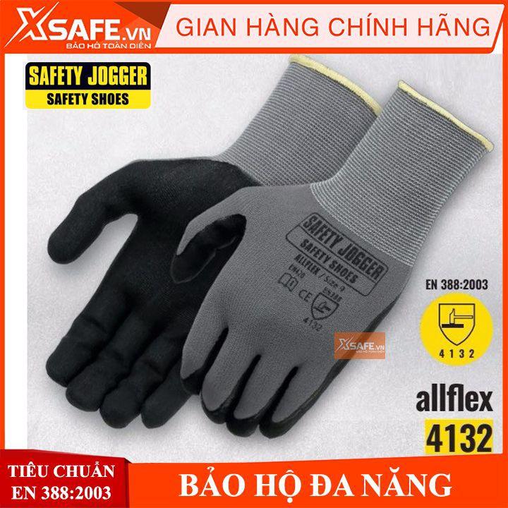 GĂNG TAY BẢO HỘ ĐA NĂNG JOGGER ALLFLEX - ĐỘ KHÉO LÉO CAO, CHỐNG DÂU HÓA CHẤT GĂNG TAY BẢO HỘ LAO ĐỘNG JOGGE