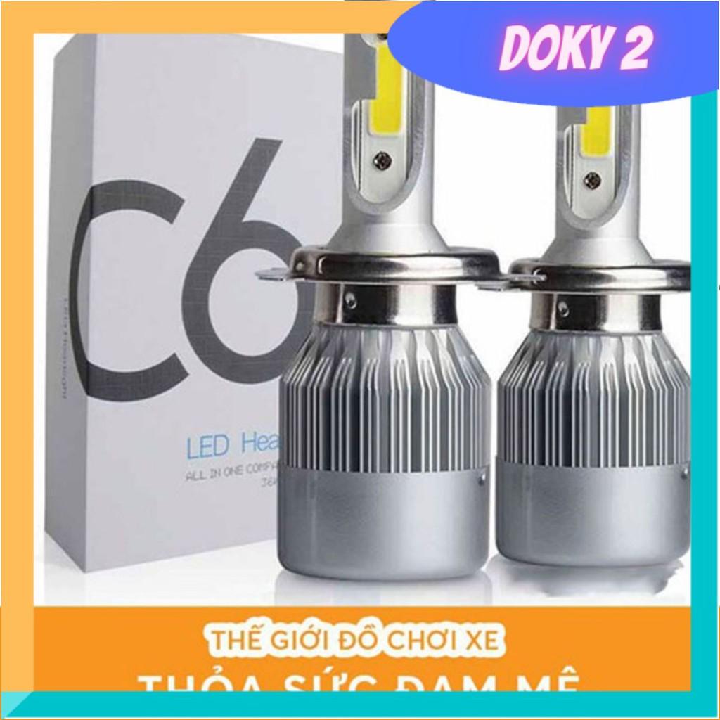 ĐÈN PHA LED C6 2 TIM ĐÈN PHA XE MÁY, ĐÈN SIÊU SÁNG, SIÊU TIẾT KIỆM ĐIỆN, ĐÈN RẤT BỀN, KHÓ VỠ - DC62T
