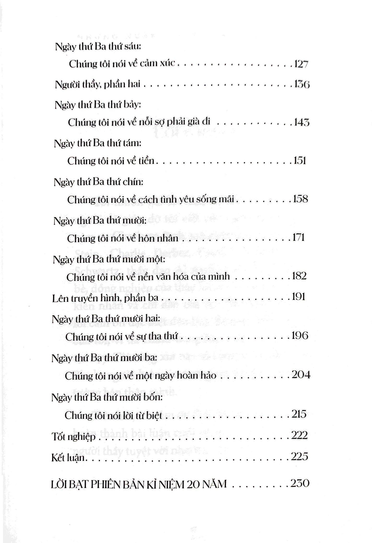 Những Ngày Thứ Ba Với Thầy Morrie (Tái Bản 2023)