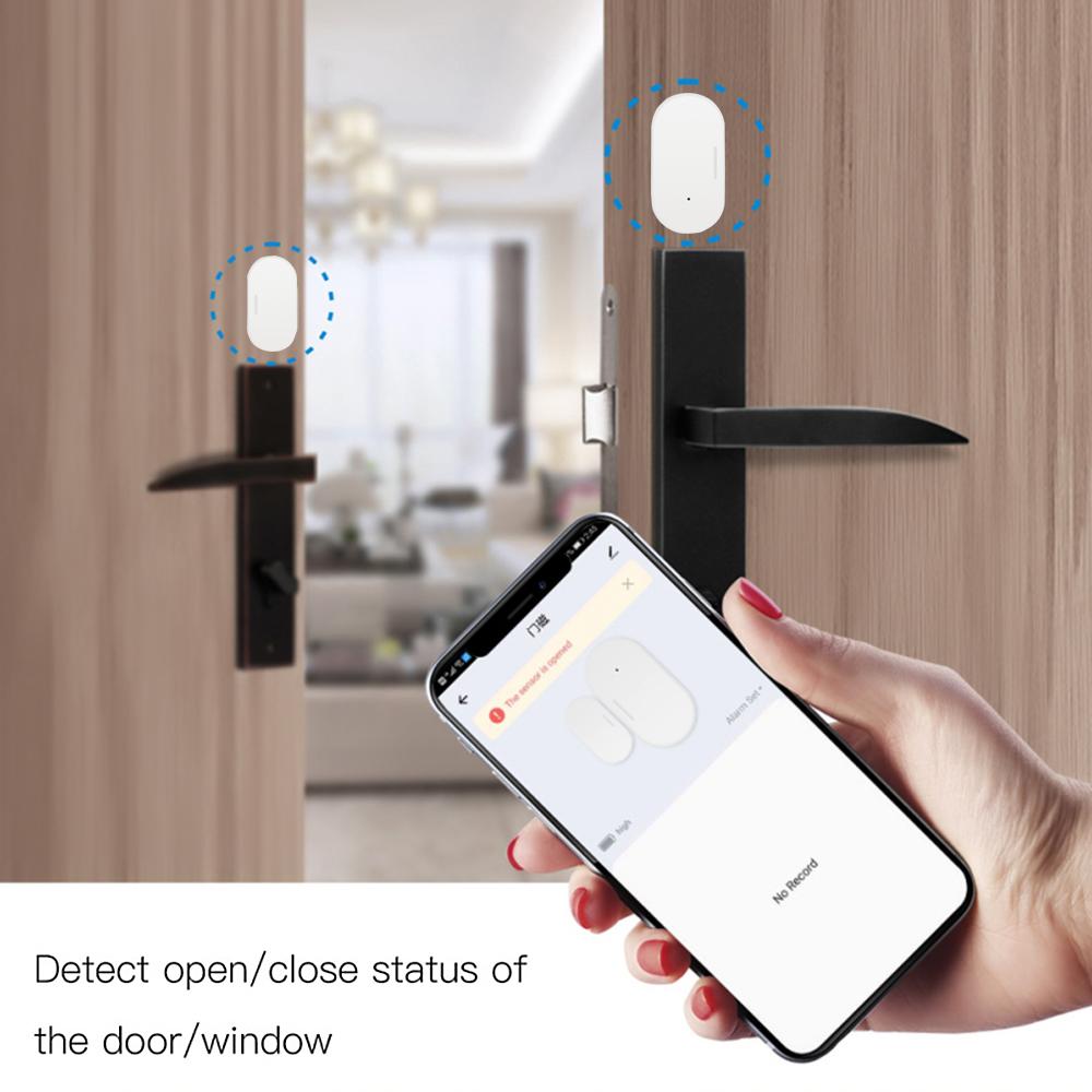 Smart Door and Window Sensor Zigbee Wireless Connection Door Open/Closed Detector Work With Tuya Smart Life App Alexa Google Assistant