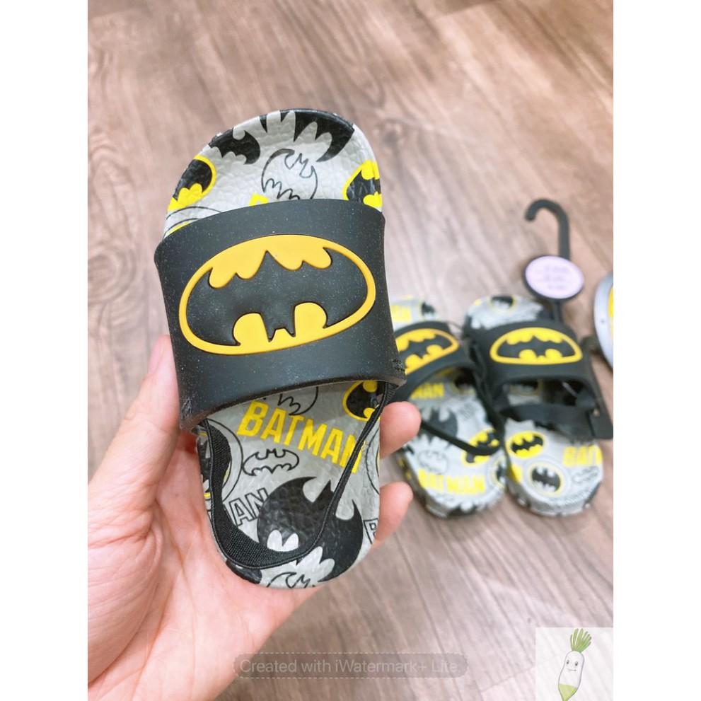 Dép cho bé trai, bé gái, dép hè quai ngang họa tiết Batman, Minnie DH01