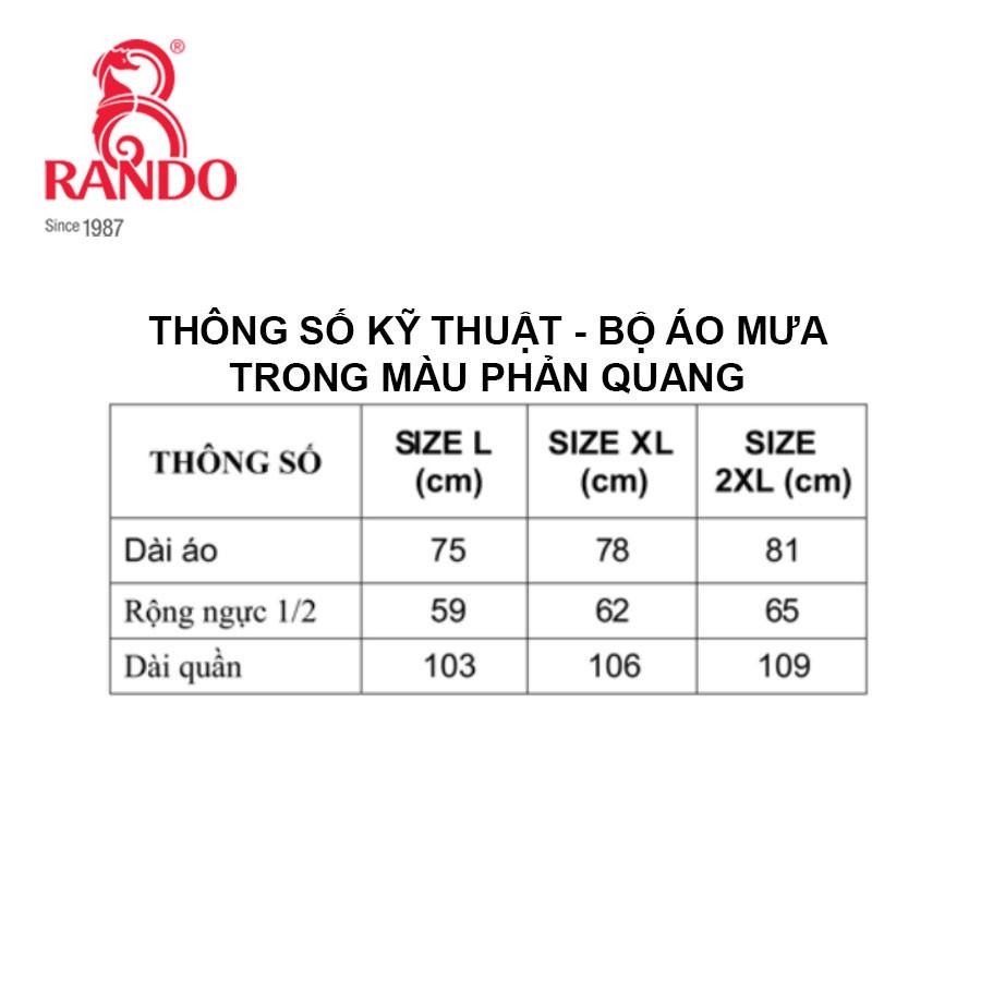 Hình ảnh Áo Mưa Bộ RANDO Chính Hãng, Nhựa Trong Thời Trang, Siêu Nhẹ, Không Thấm Nước, Dành Cho Đi Phượt, Đi Xe Đạp