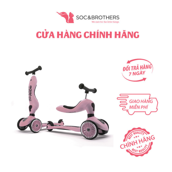 Xe scooter trẻ em Scoot and Ride Highwaykick 1 màu Rose