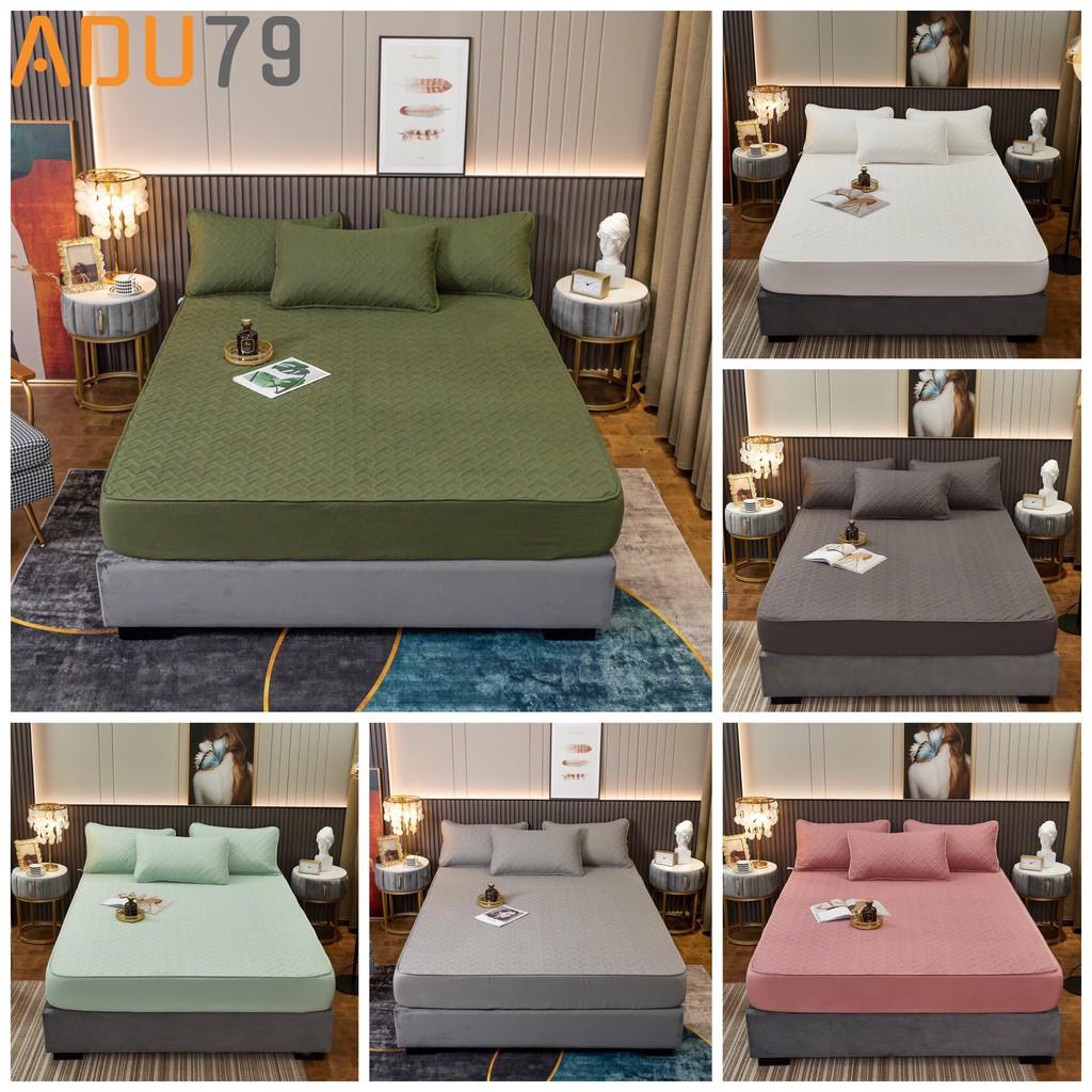 Ga CHỐNG THẤM Bo Chun Trần Cotton Mẫu Mới, Êm Dịu, Thoáng Mát -