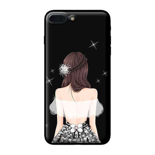 Ốp in cho iPhone 8 Plus Cô Gái Áo Trắng - Hàng chính hãng