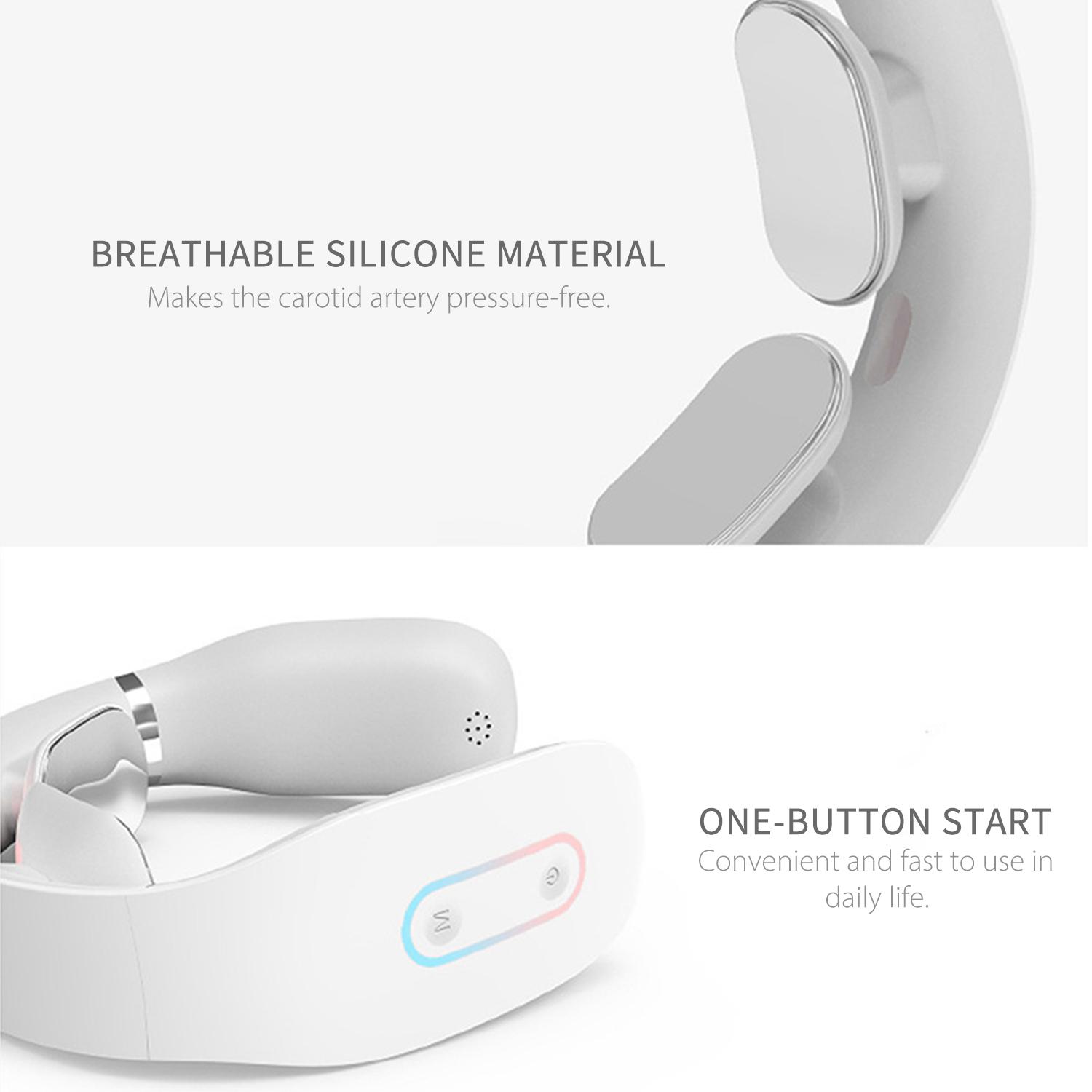 Máy mát xa cổ thông minh với 5 chế độ và 16 tốc độ