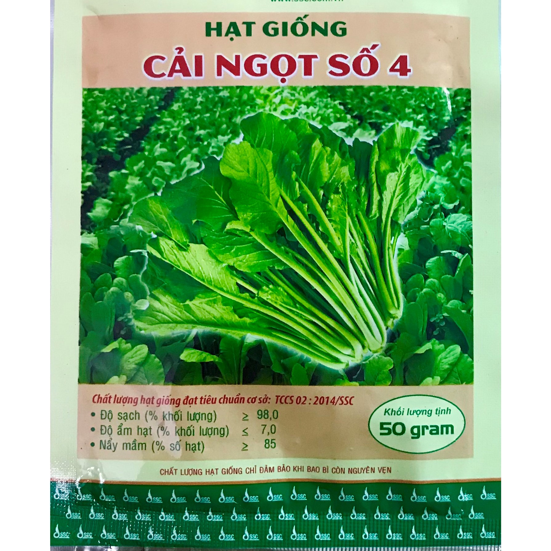 Hạt Giống Cải Ngọt gói 50gr