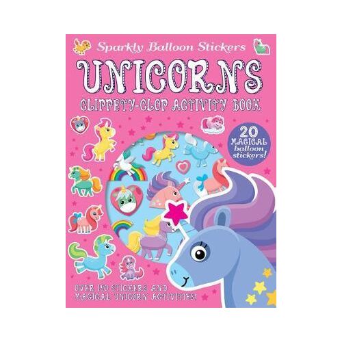 Sparkly Balloon Sticker: Unicorns