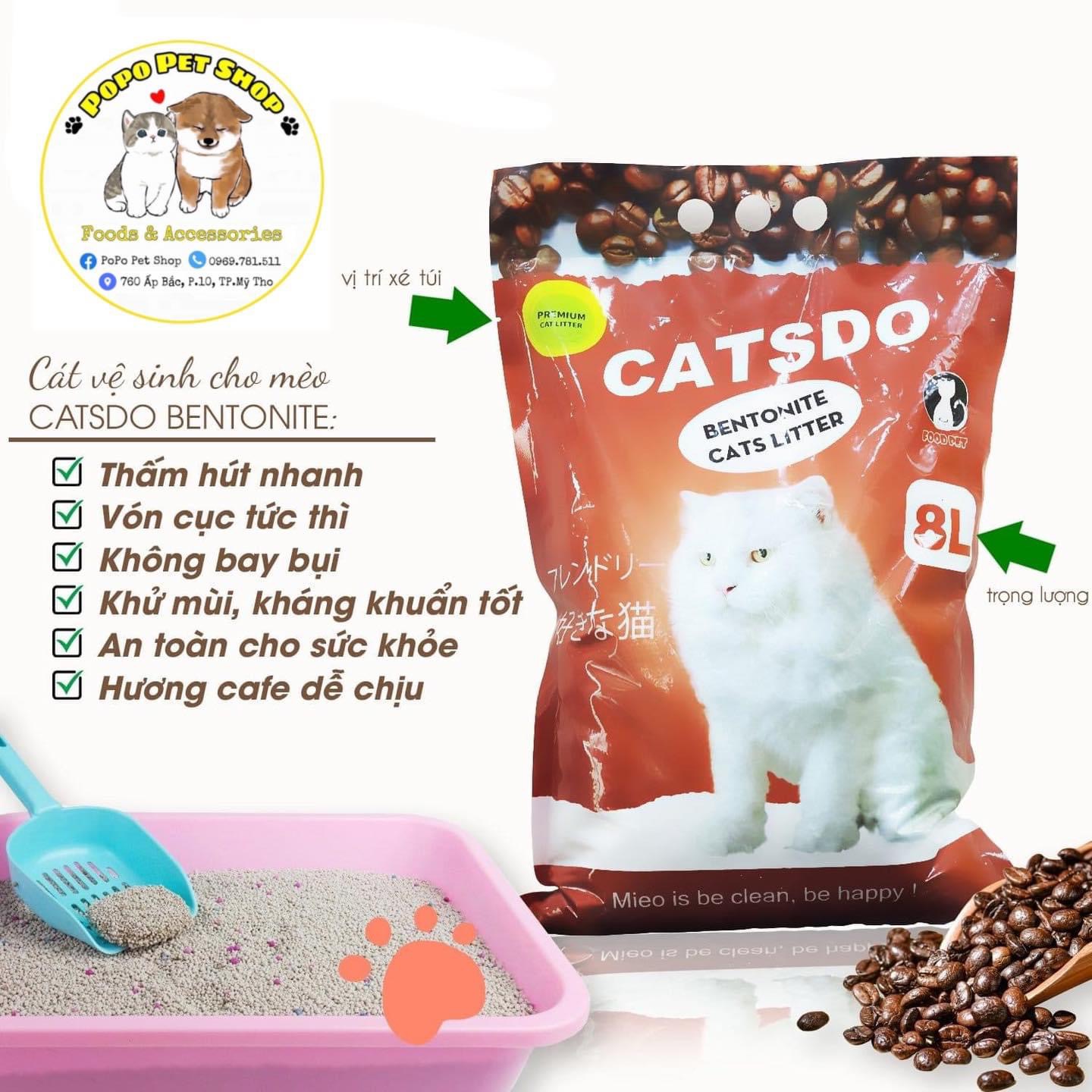 Cát vệ sinh cho mèo CATSDO [ giao ngẫu nhiên trong 4 hương)