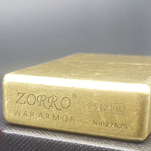Vỏ Hột Quẹt Bật Lửa Xăng Đá Zorro Z27010 Thiết Kế Sang Trọng Độc Đáo - Dùng Xăng Bấc Đá Cao Cấp