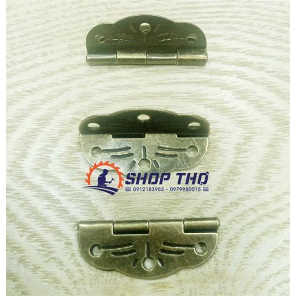 Bản lề in nhỏ Kt 30x22mm - mầu đồng xanh