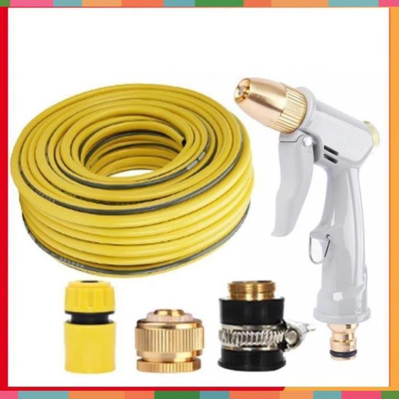 Bộ dây vòi xịt nước tưới cây rửa xe,tăng áp 3 lần, loại 20m  206846