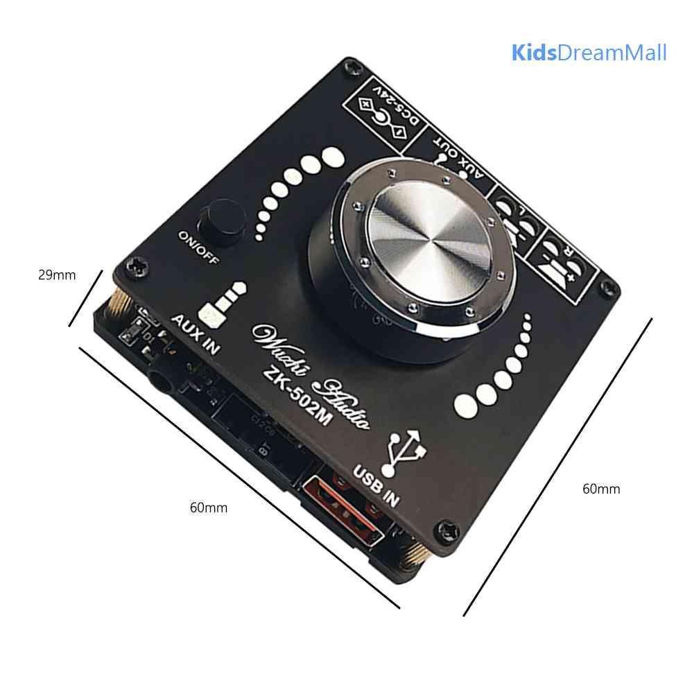 Mới Mạch Khuếch Đại Âm Thanh ZK-502M Mini Bluetooth 5.0 50WX2