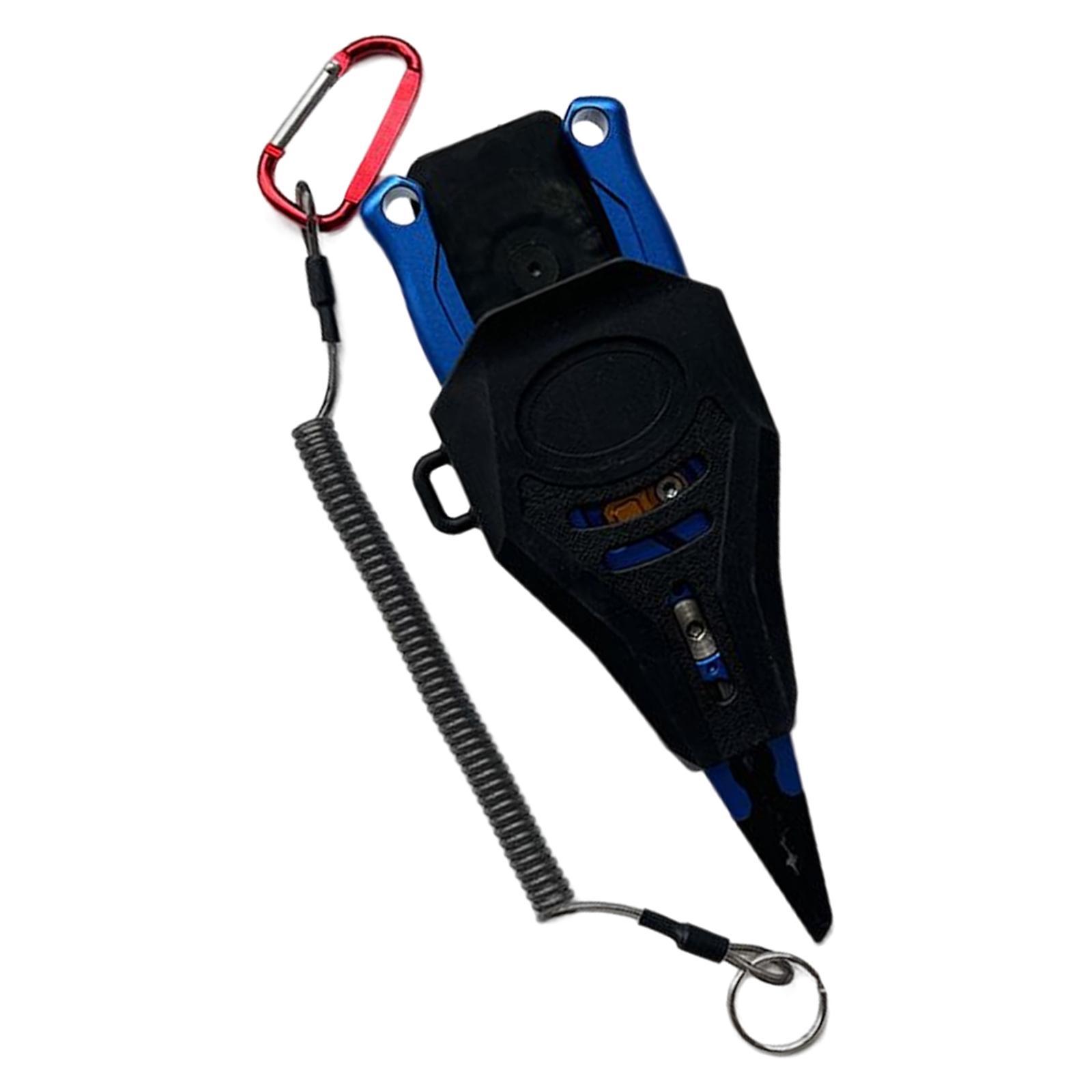 Fishing Pliers, Aluminum Alloy Hook Remover for Freshwater Saltwater Fishing Equipped with Lanyard
