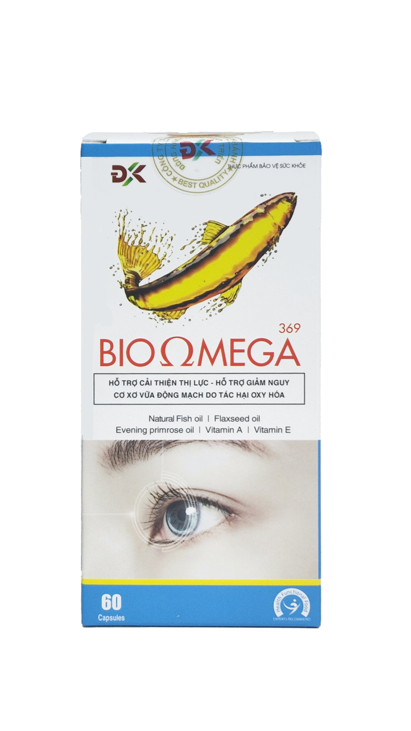 Viên Uống Dầu Cá Giảm Khô Mắt Cải Thiện Thị Lực Bio Omega 369 ( Hộp 60 viên )