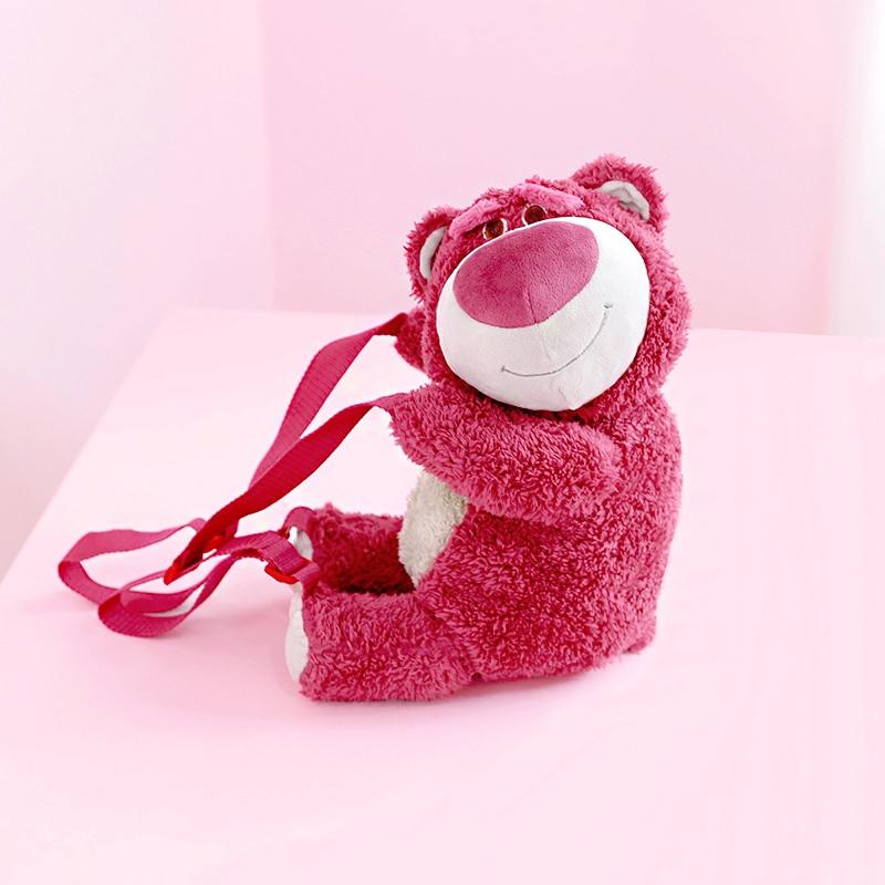 Nóng Câu Chuyện Đồ Chơi Dễ Thương Lotso Nhồi Bông Sang Trọng Ba Lô Đáng Anime Sữa Gấu Lotso Sang Trọng Túi Ngộ Nghĩnh Quà Tặng Cho Bé Gái