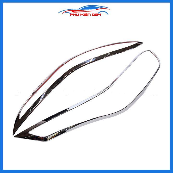 Ốp viền đèn pha hậu mạ crom Cerato, K3, Forte 2015-2018, 2019-2020-2021 chống trầy trang trí bảo vệ xe