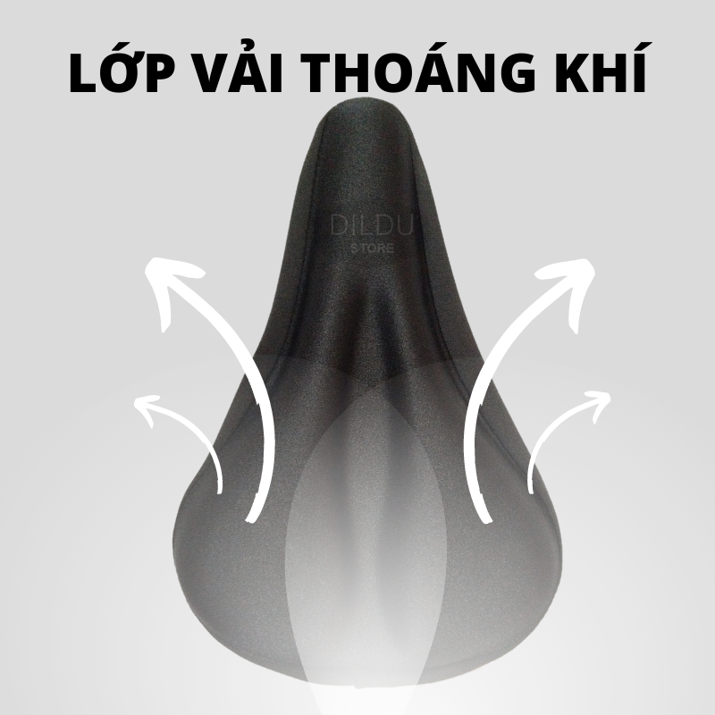 Đệm Yên Xe Đạp Êm - Đệm Bọc Yên Xe Đạp Thể Thao Giant, Trek, Jett - Đệm Gel 3D Không Xẹp Lún - Phụ Kiện Xe Đạp Hàng Chính Hãng