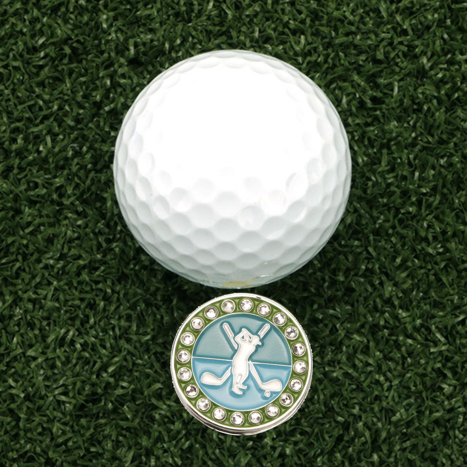 2x  Golf Ball Marker Hat Clip Golf Putting ball of training   Accessories Hat Clips Removable  Golf