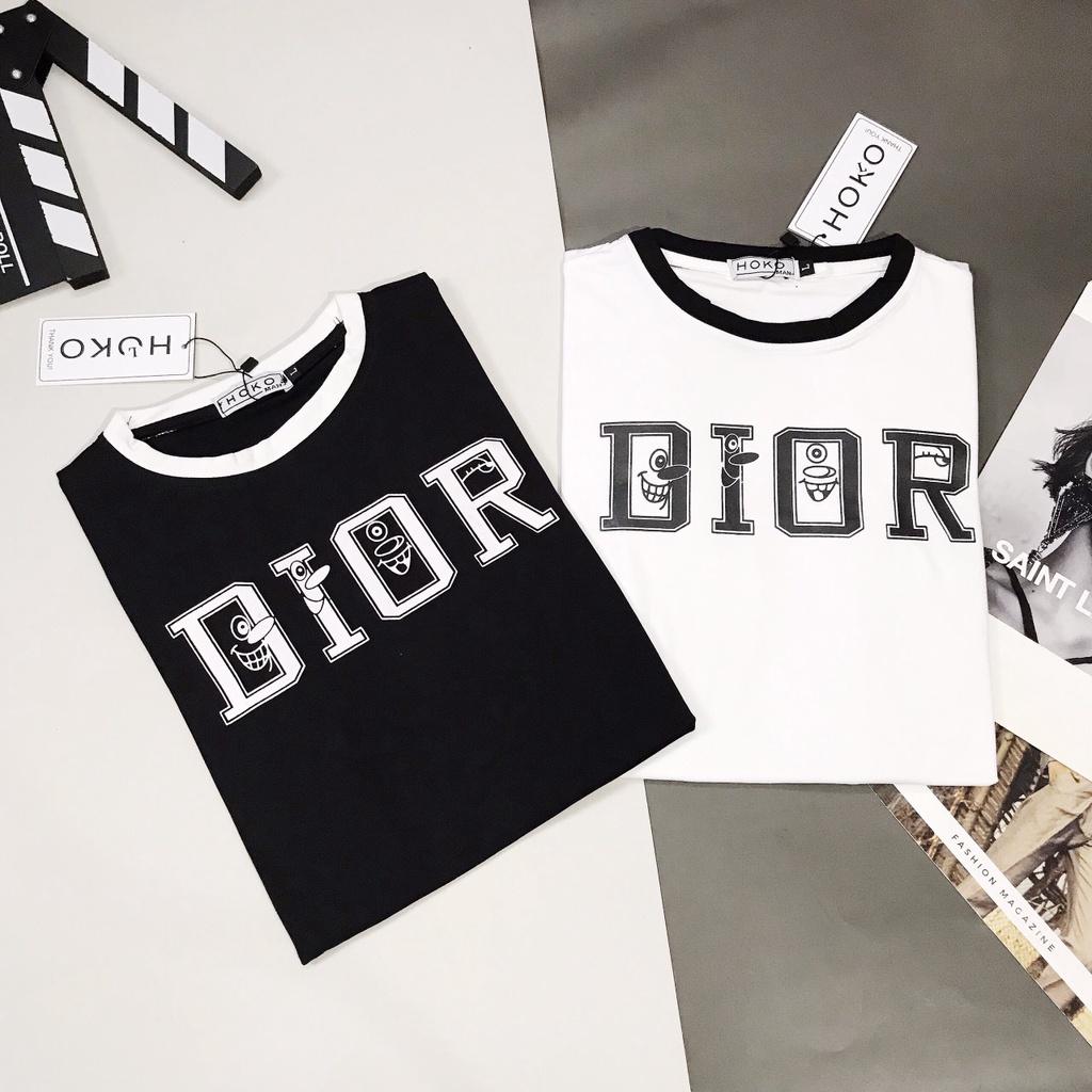 Áo thun Nam Cổ Tròn DIOR viền cổ Fashion Eking Clothing x HOKO, Vải Cotton co giãn - thấm hút tốt, năng động trẻ trung