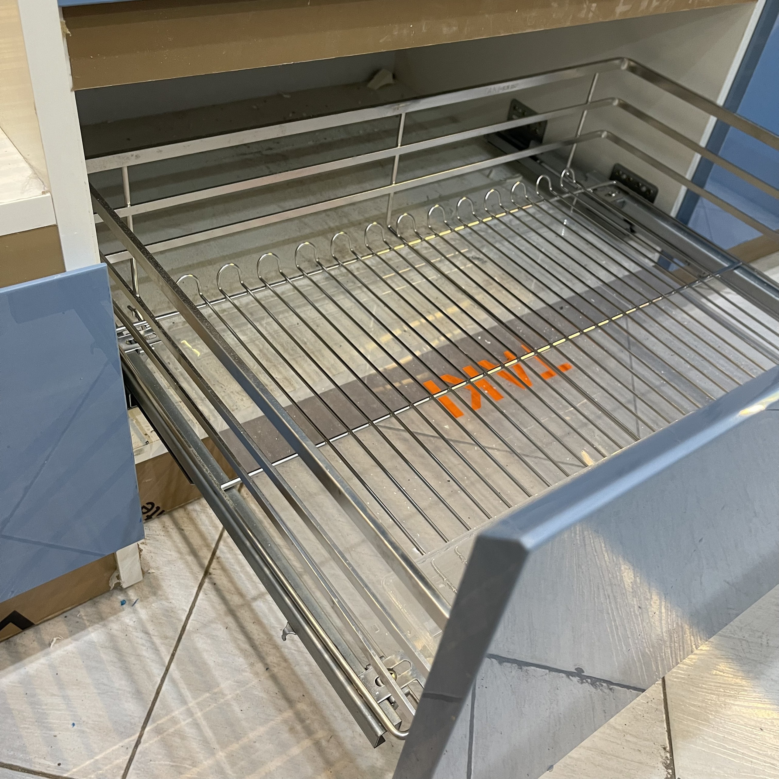 Kệ Để Xoong Nồi Tủ Bếp Dưới Đa Năng NAN DẸT INOX 304 Ray Âm Giảm Chấn - Bảo Hành Vĩnh Viễn - Có Thợ Lắp