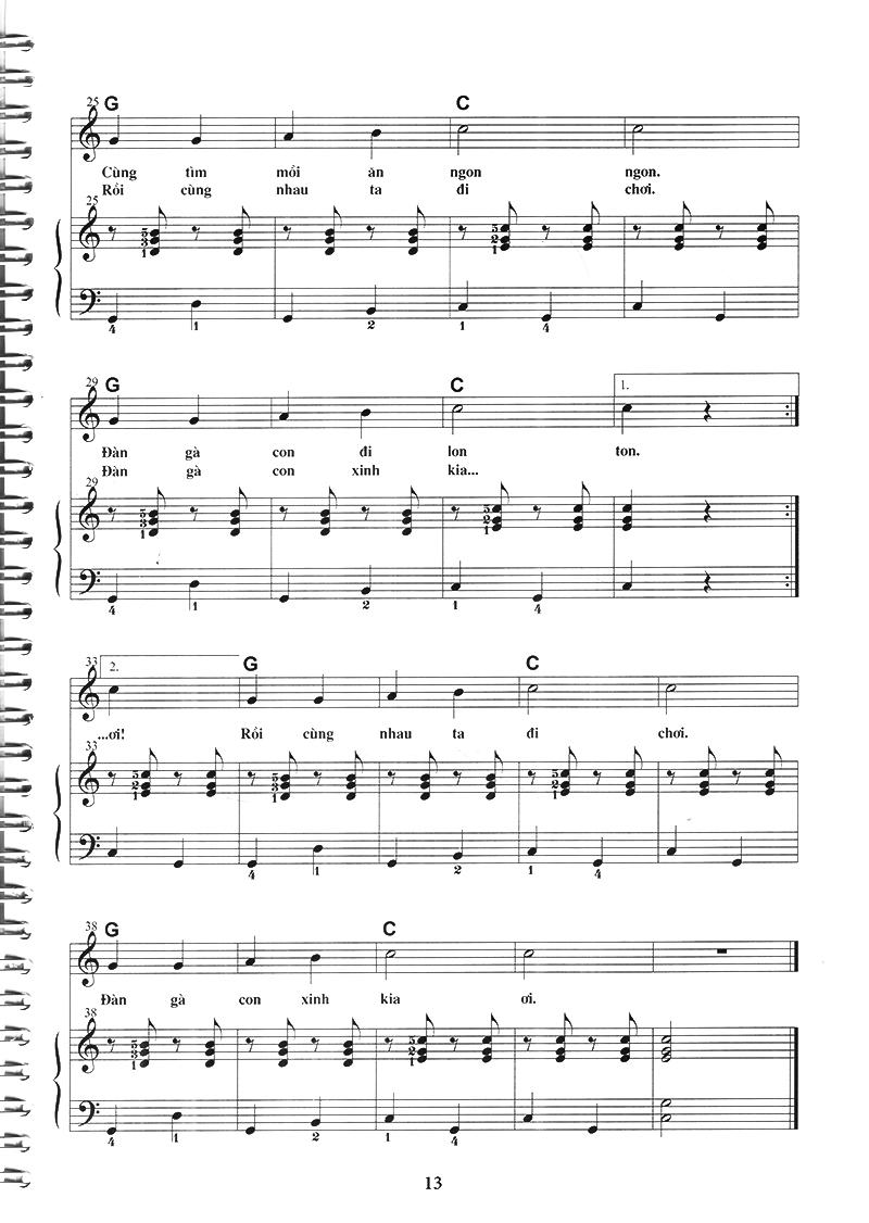 Sách Thực Hành Đệm Piano - Chủ Đề: Ca Khúc Thiếu Nhi (Phần 1)