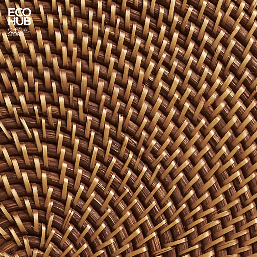 Lót đĩa ECOHUB Bằng Mây Guột bàn ăn (D35cm) Sang trọng (Artesia Natural Round Placemat)