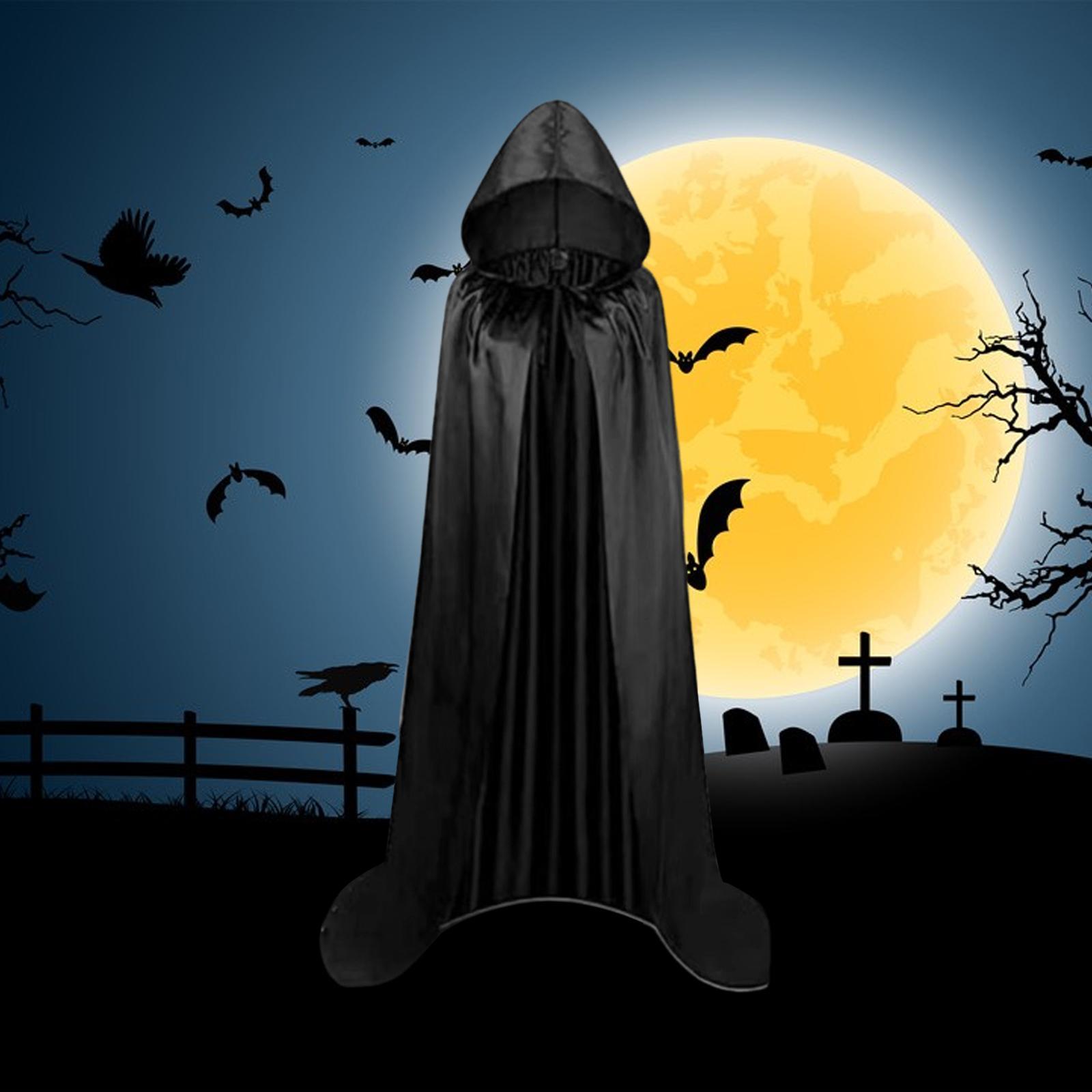 Halloween Cape Halloween  Hooded Medieval  Cape Cowl  Robe Hooded  Cosplay  for Fancy Dress Unisex Men
