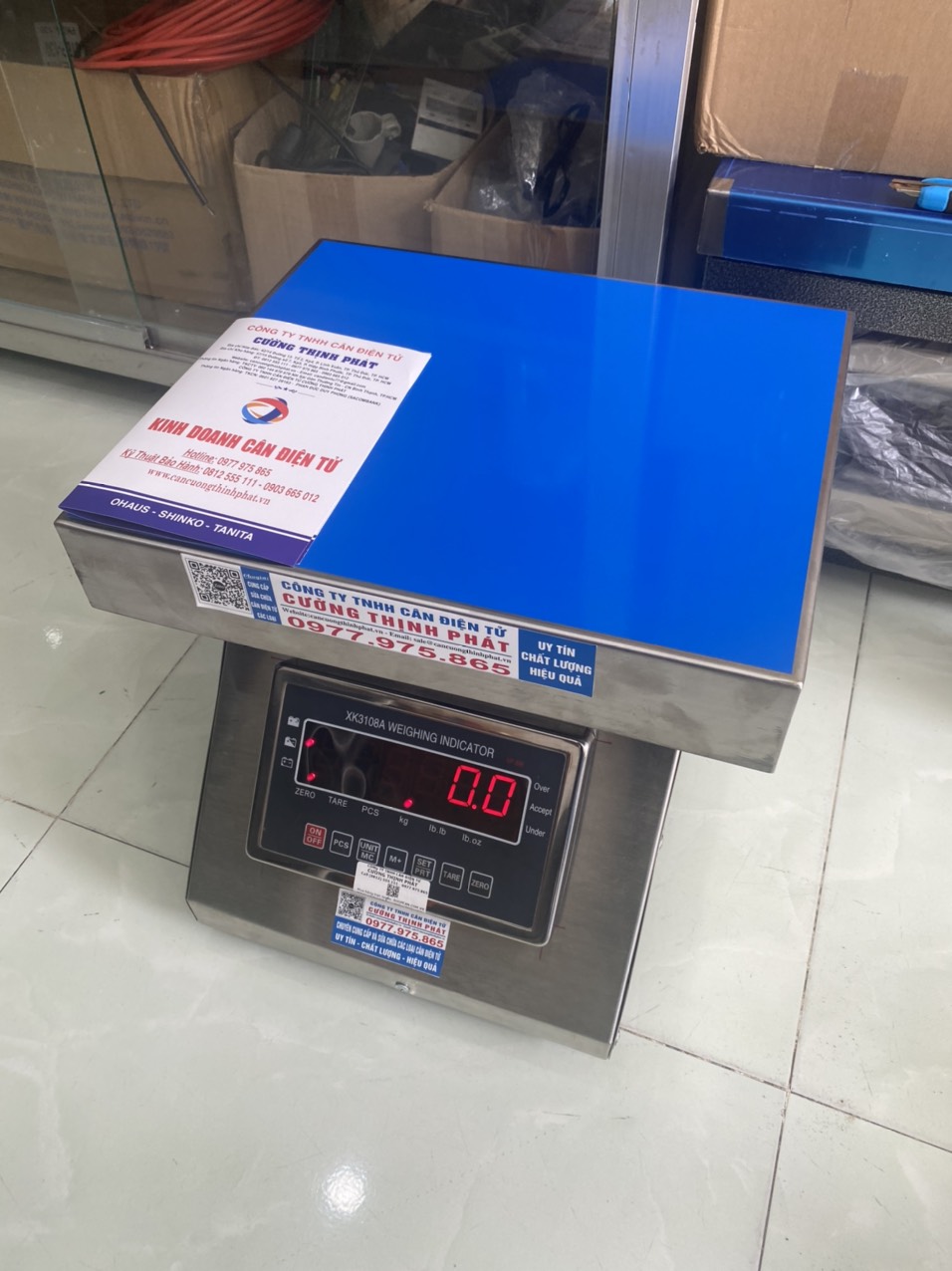 Cân Ghế Ngồi Inox XK3108A Mức Cân 150kg Độ Đọc 0.02kg