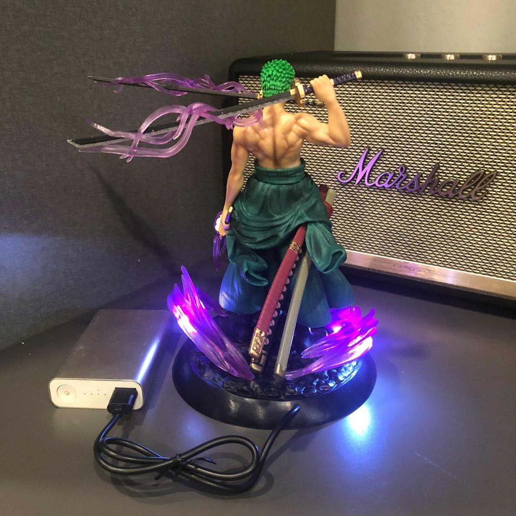 Figure / Mô hình Zoro 21 cm có LED (usb)