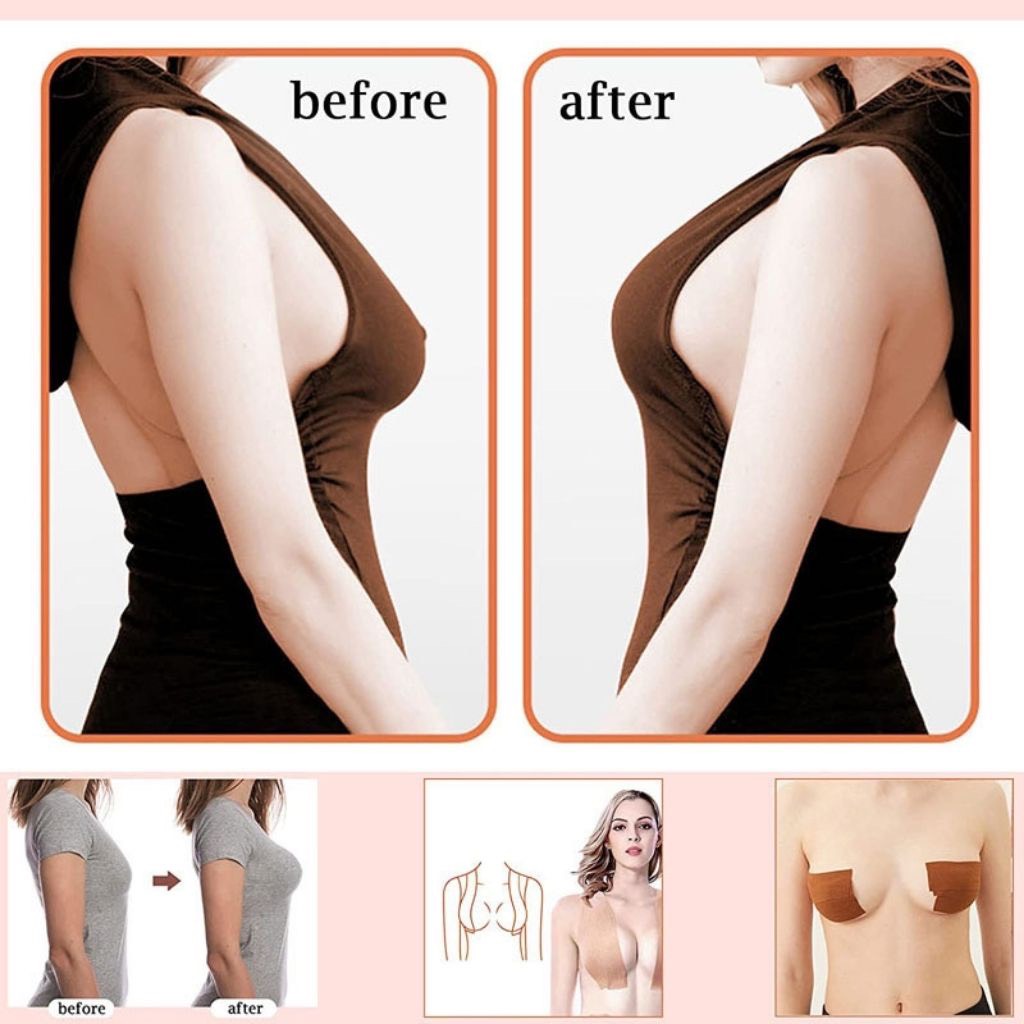 Cuộn Dán Ngực Miếng Dán Nâng Ngực Tạo Được Nhiều Kiểu Nâng Ngực Đa Năng Màu Da