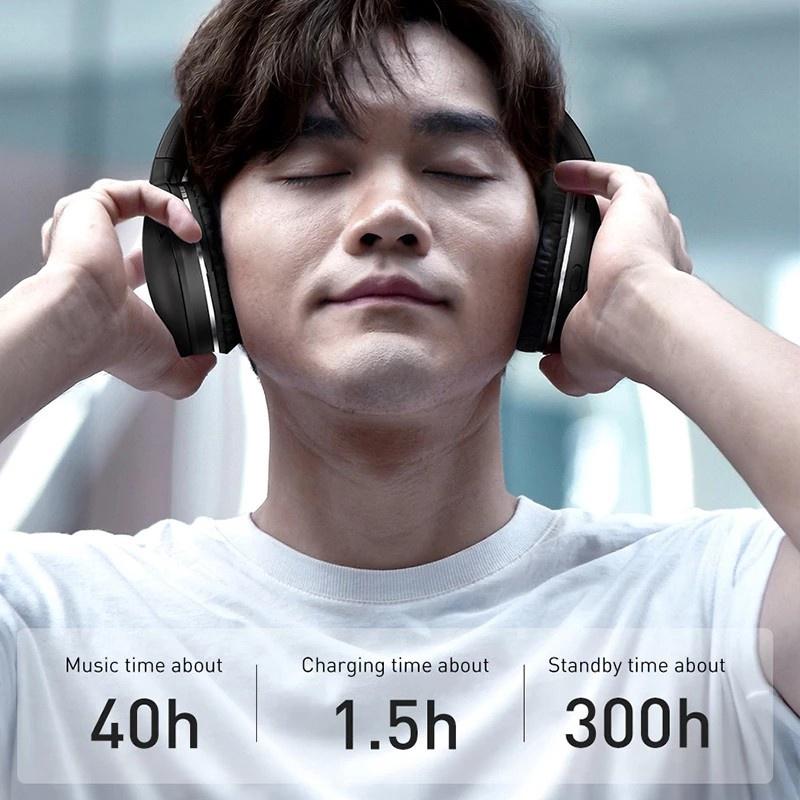 Tai nghe chụp tai không dây cao cấp Baseus Encok D02 Pro Stereo (Hàng chính hãng)