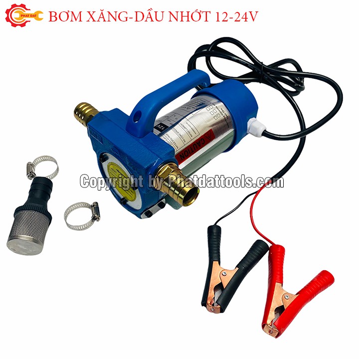 Máy bơm xăng dầu chạy điện 12V-24V-220V-Máy bơm,hút nhiên liệu lỏng