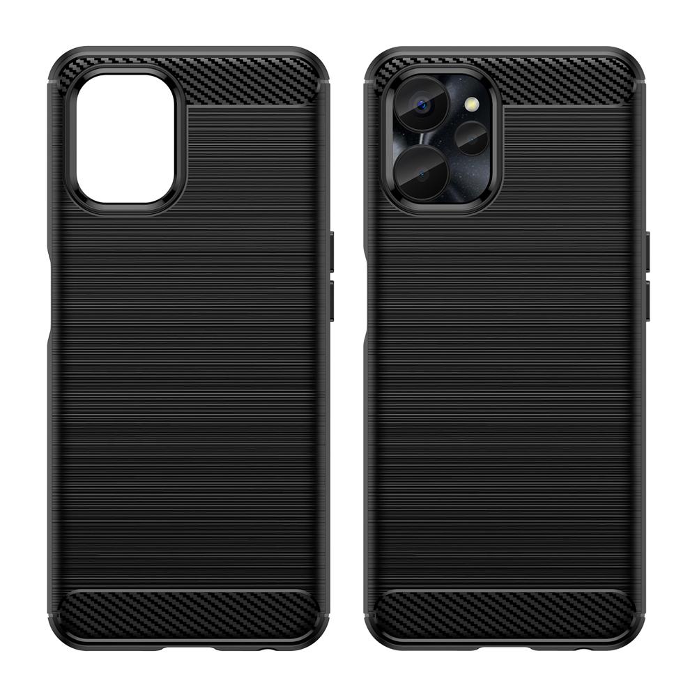Ốp lưng cho Realme 10 10S 5G silicone mềm Carbone phay xước chống sốc chống vân tay