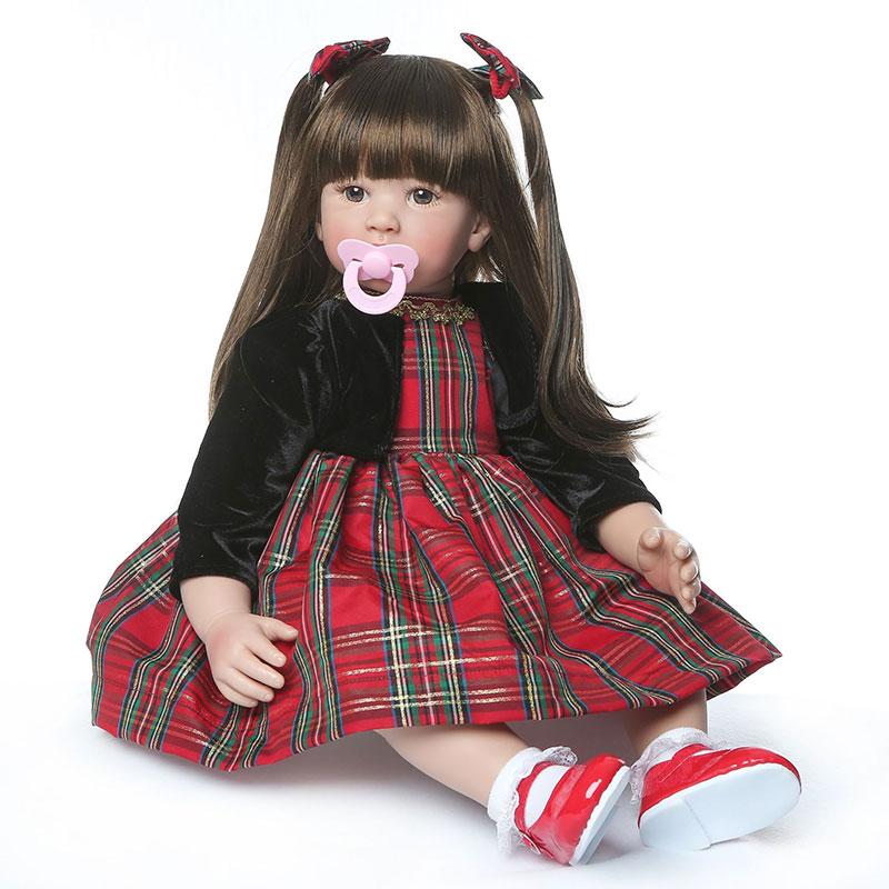 Đồ Chơi Búp Bê Tái Sinh Thân Gòn Mềm Mại Reborn Silicon Vinyl Doll full set