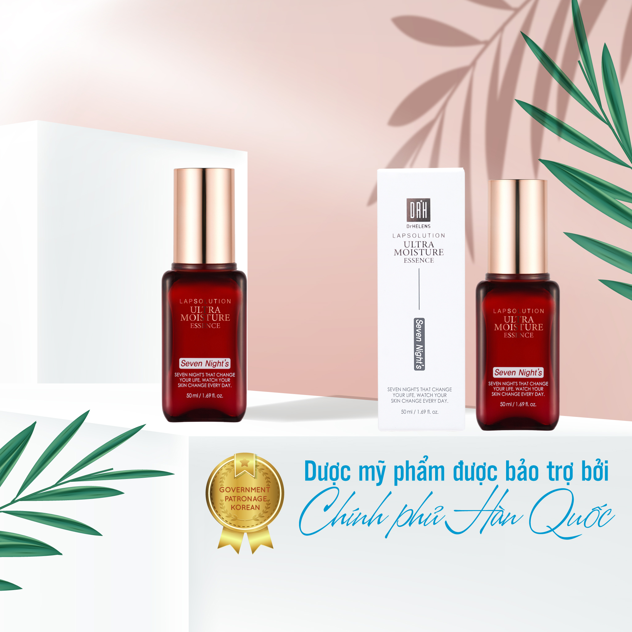 Tinh chất dưỡng ẩm Seven Night's Lap Solution Ultra Moisture Essence - DrHELENS