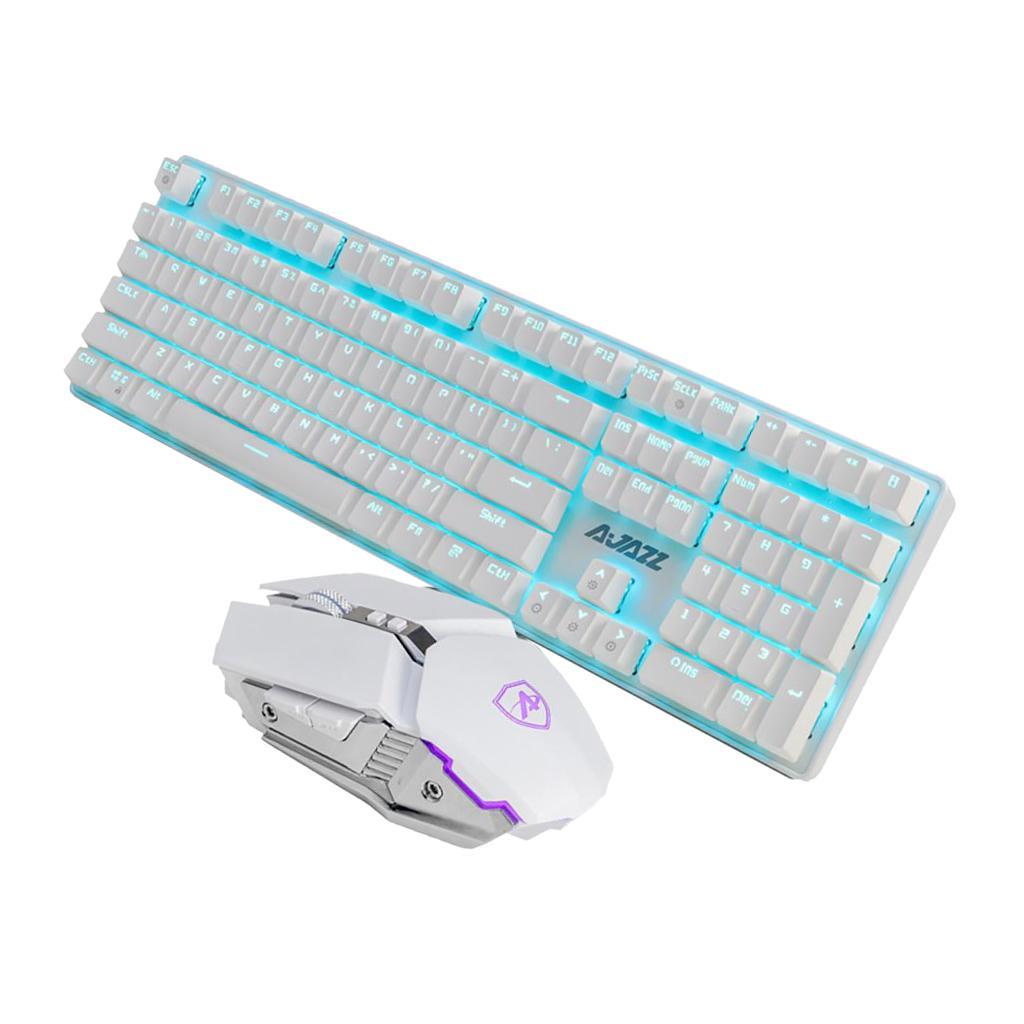 Wired 108 Keys Mechanical Keyboard Mouse Combo RGB for Home PC Laptop