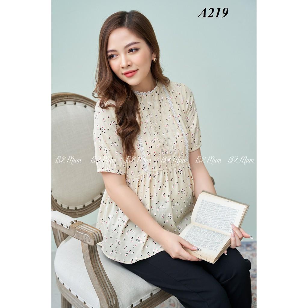 A219 Áo hoa nhí viền ren