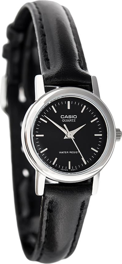 Đồng Hồ Nữ Dây Da Casio LTP-1095E-1ADF (24mm) - Đen