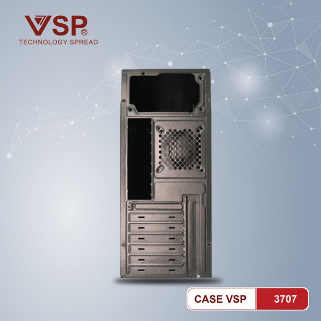 Vỏ máy tính Case VSP 3707 - Hàng chính hãng Tech Vision phân phối