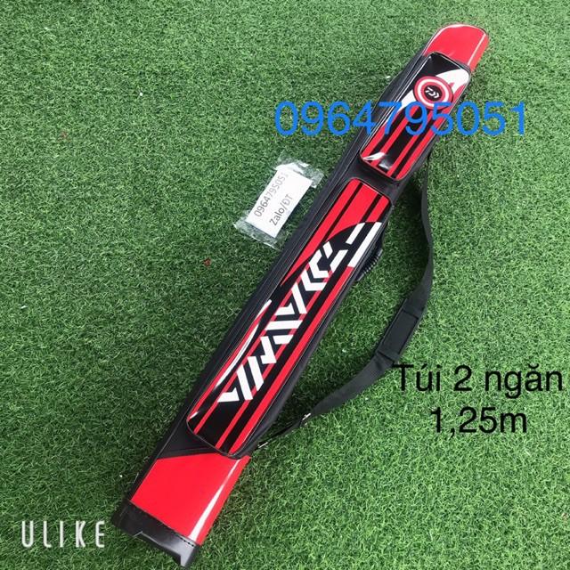Túi đựng cần câu daiwa 2 ngăn 1m25 chất lượng 698