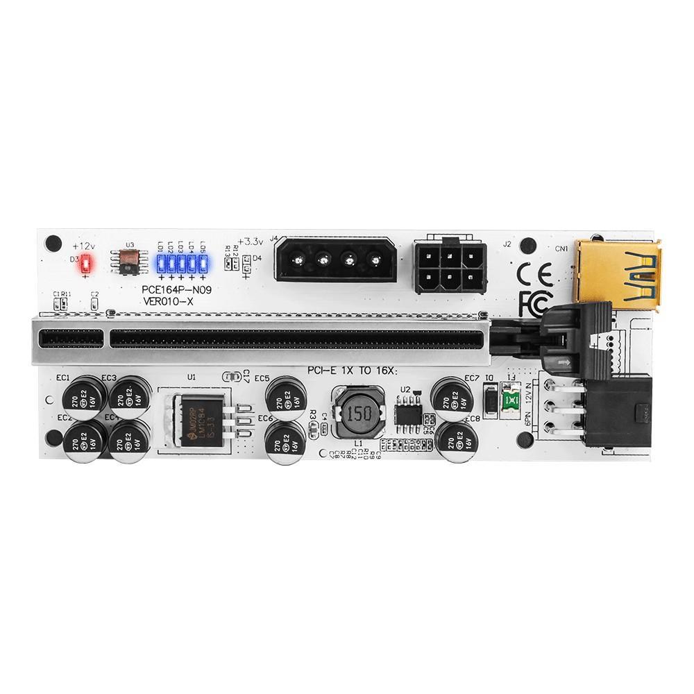 Pci-E Riser Card PCIe 1x to 16x Extender Pci-E Riser Adapter Card Durable