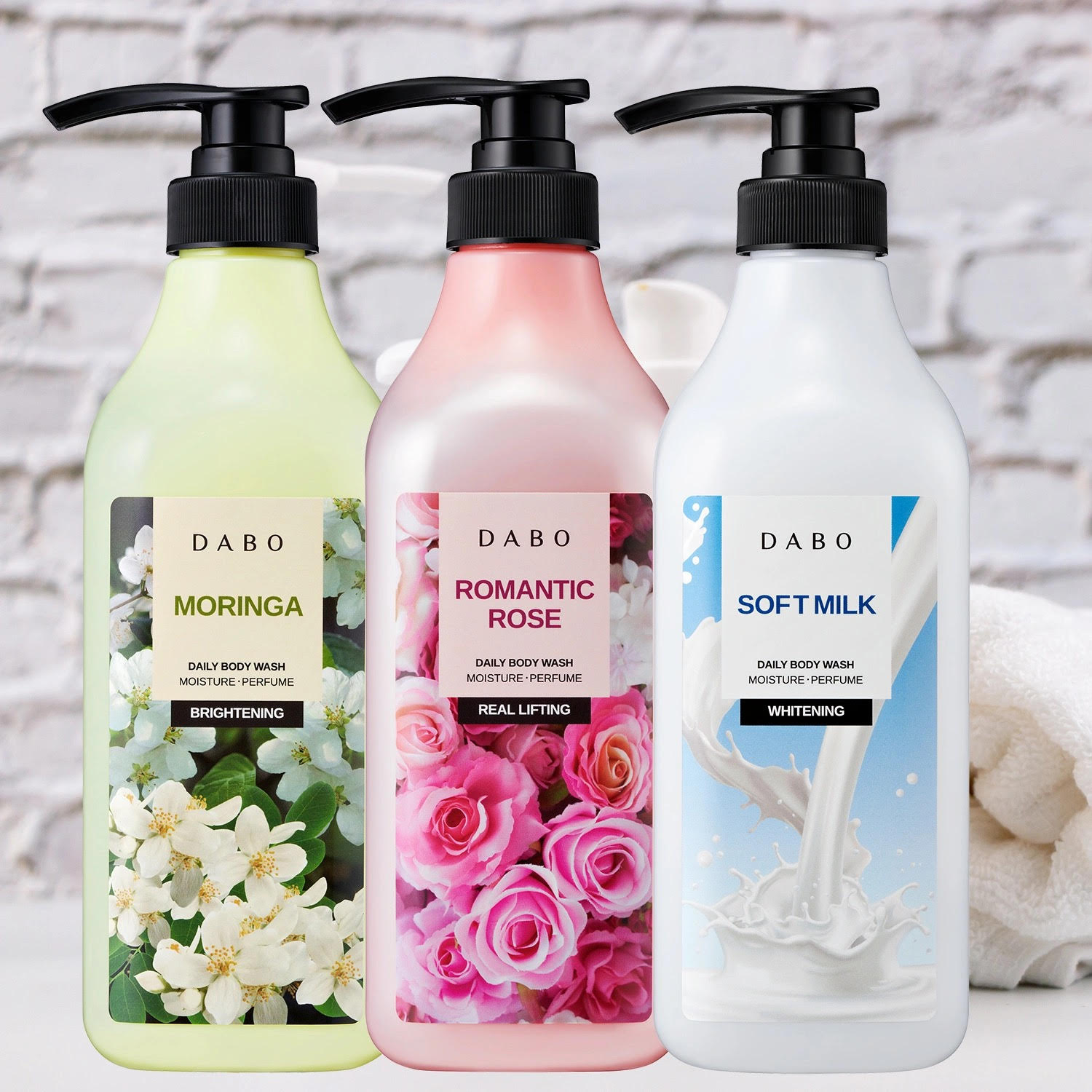 Sữa tắm hương nước hoa cao cấp giúp săn chắc da Hàn Quốc Dabo Romatic Rose (750ml) Tinh chất hoa hồng – Hàng chính hãng.