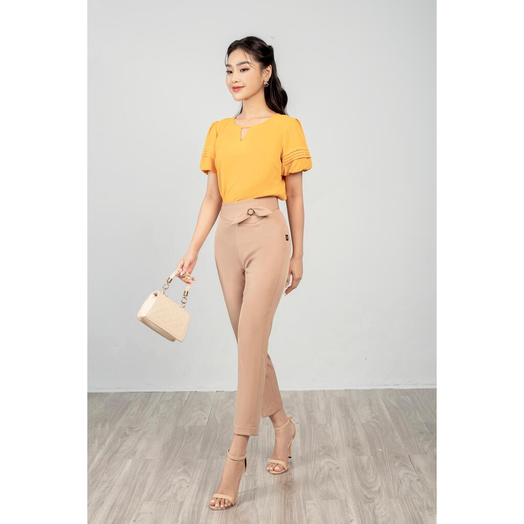 Quần baggy, đai kẹp nơ MMOutfit M-QU061221093