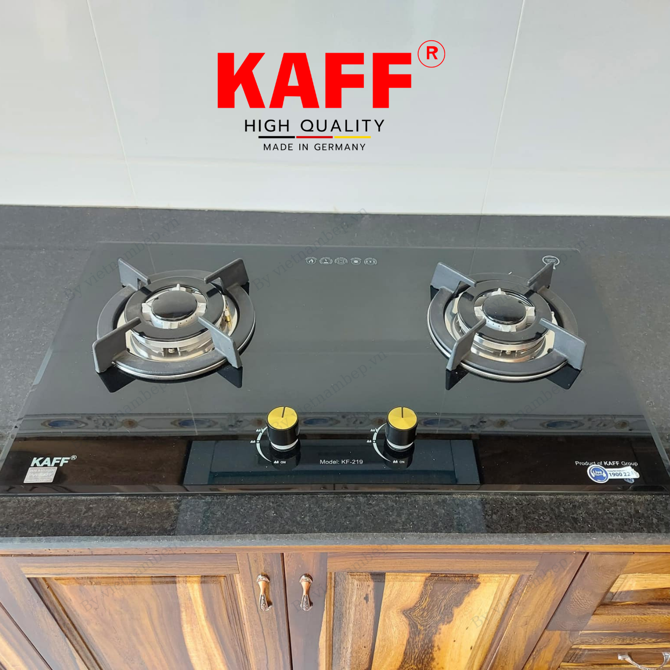 Bộ Bếp ga âm KAFF KF- 219 bao gồm: Bếp ga + chảo chống dính cao cấp + bộ van ga - Hàng chính hãng