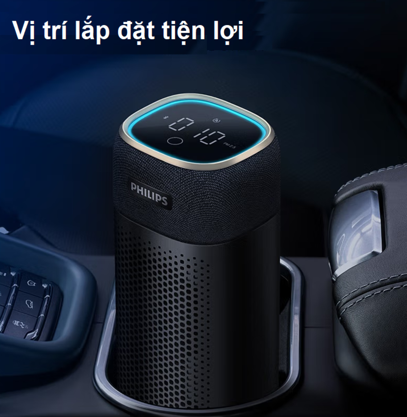 Máy khử mùi lọc không khí ô tô 3 tốc độ Philips S7601 - HÀNG NHẬP KHẨU
